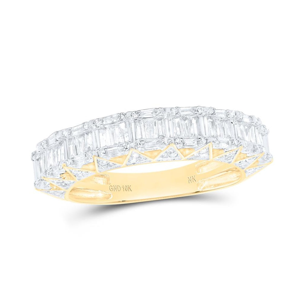 10K Yellow Gold Diamond Band Ring - 1 Carat Total Diamond Weight