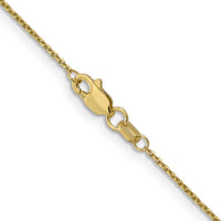 10K Yellow Gold Diamond-Cut Cable Chain Necklace - 24"