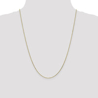 10K Yellow Gold Diamond-Cut Cable Chain Necklace - 24"