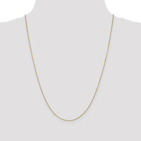 10K Yellow Gold Diamond-Cut Open Link Cable Chain Necklace - 24"