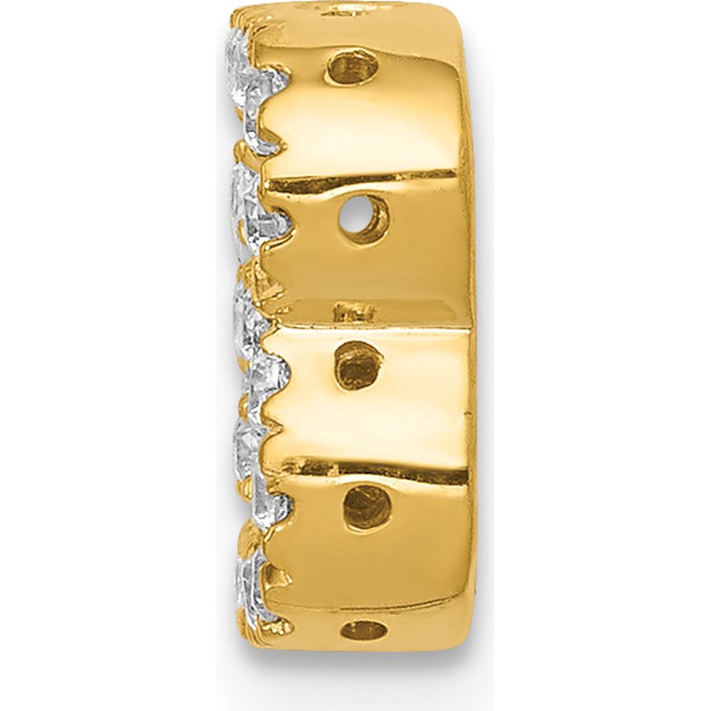 10K Yellow Gold Diamond Letter B Initial Charm with Round Diamonds by Oro Pregiato