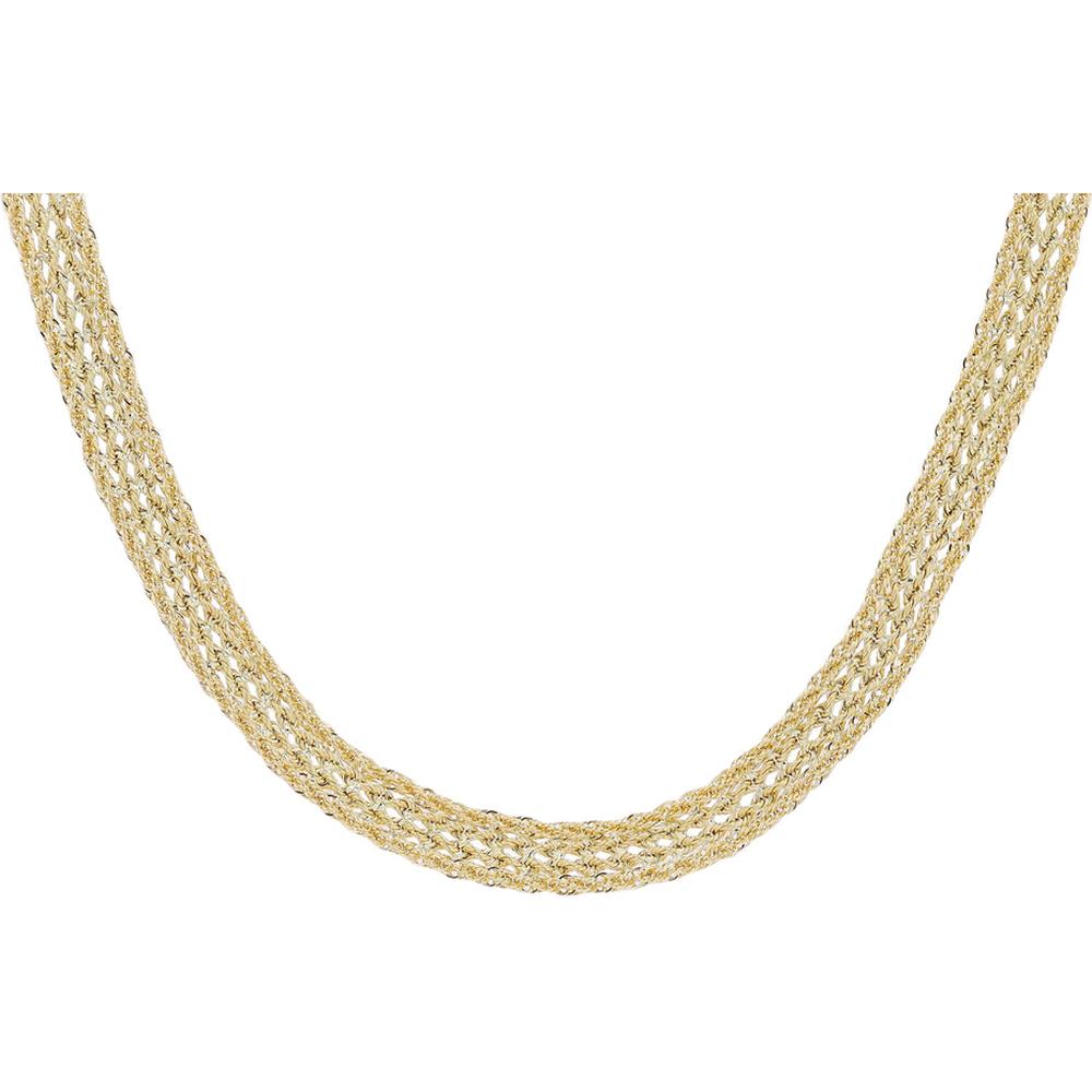 10K Yellow Gold Elegant Necklace - 17" Length