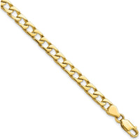 10K Yellow Gold Fancy Link Bracelet - 8", Polished Finish
