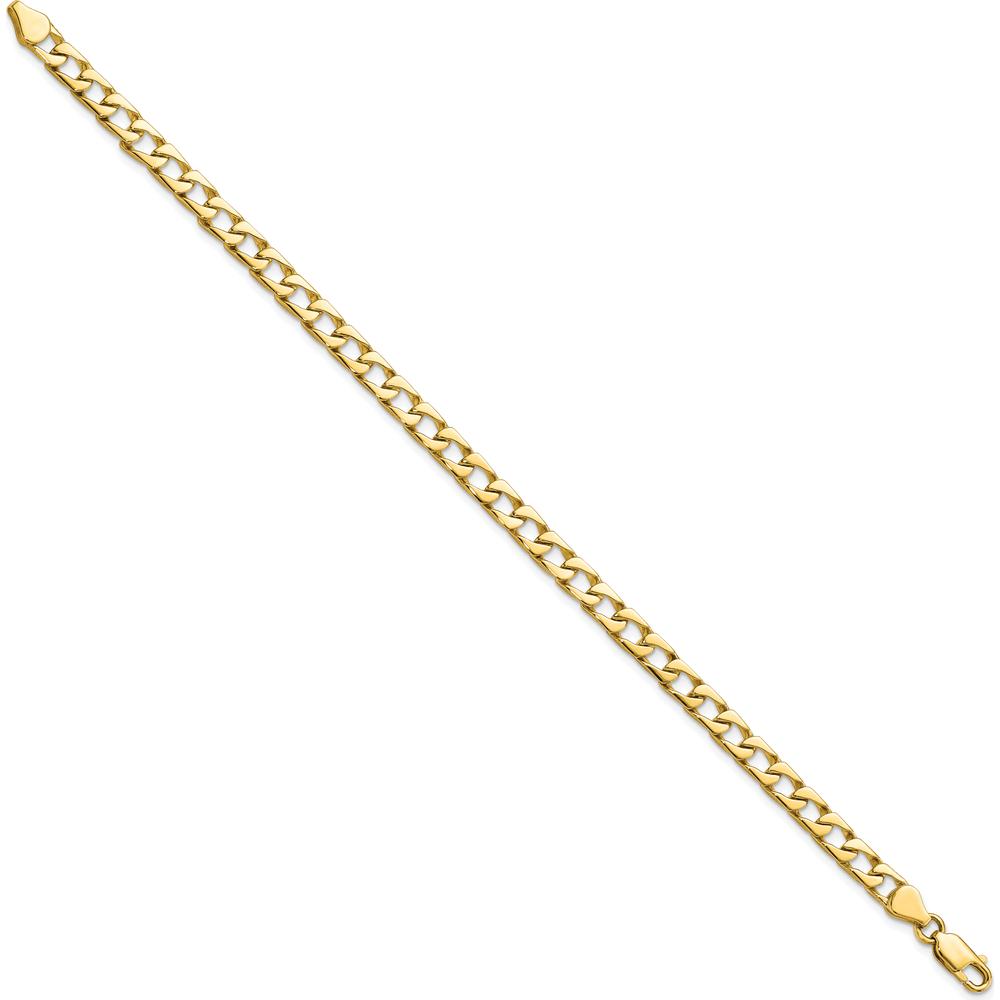 10K Yellow Gold Fancy Link Bracelet - 8", Polished Finish