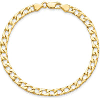 10K Yellow Gold Fancy Link Bracelet - 8", Polished Finish