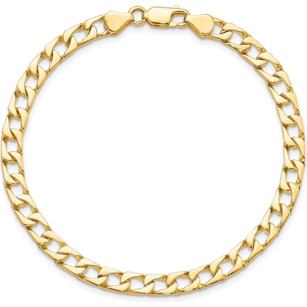 10K Yellow Gold Fancy Link Bracelet - 8", Polished Finish