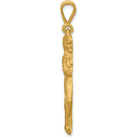 10K Yellow Gold Gemini Zodiac Twin Pendant Charm