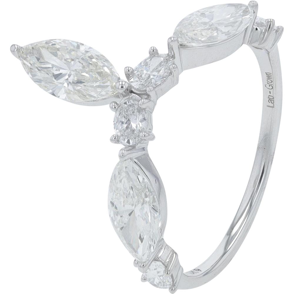 10K Yellow Gold Lab Grown Diamond Ring - 2.00 Carat Total Diamond Weight