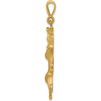 10K Yellow Gold Leo Zodiac Charm - 40mm Length