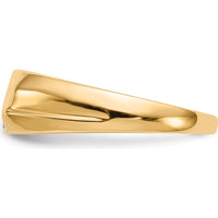 10K Yellow Gold Men's Diamond Band Ring with 5 Round Diamonds - 0.25 Carat Total Diamond Weight by 0