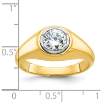 10K Yellow Gold Men's Fancy Ring Mounting - Polished Finish by IBGoodman