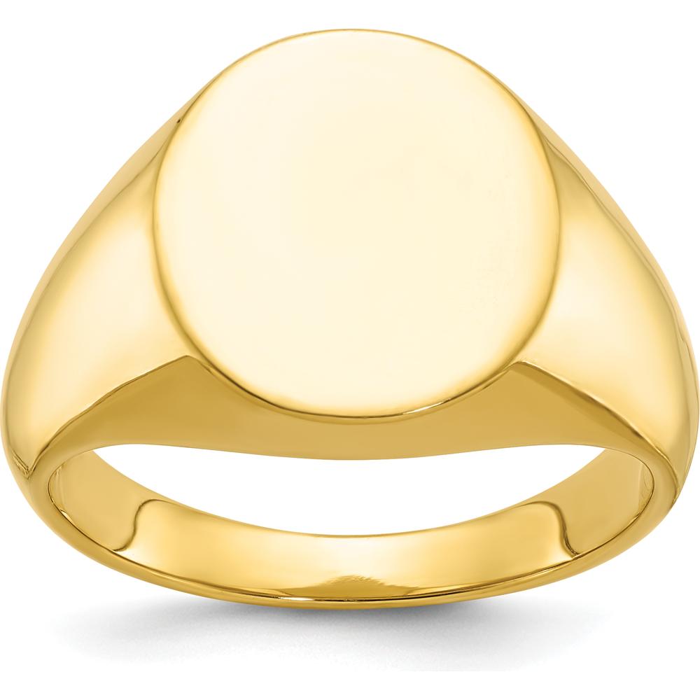 10K Yellow Gold Men's Polished Band Ring - Luxury and Elegance in Fine Gold by IBGoodman