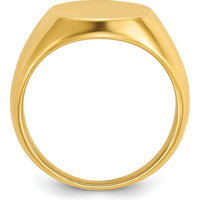 10K Yellow Gold Men's Polished Band Ring - Luxury and Elegance in Fine Gold by IBGoodman
