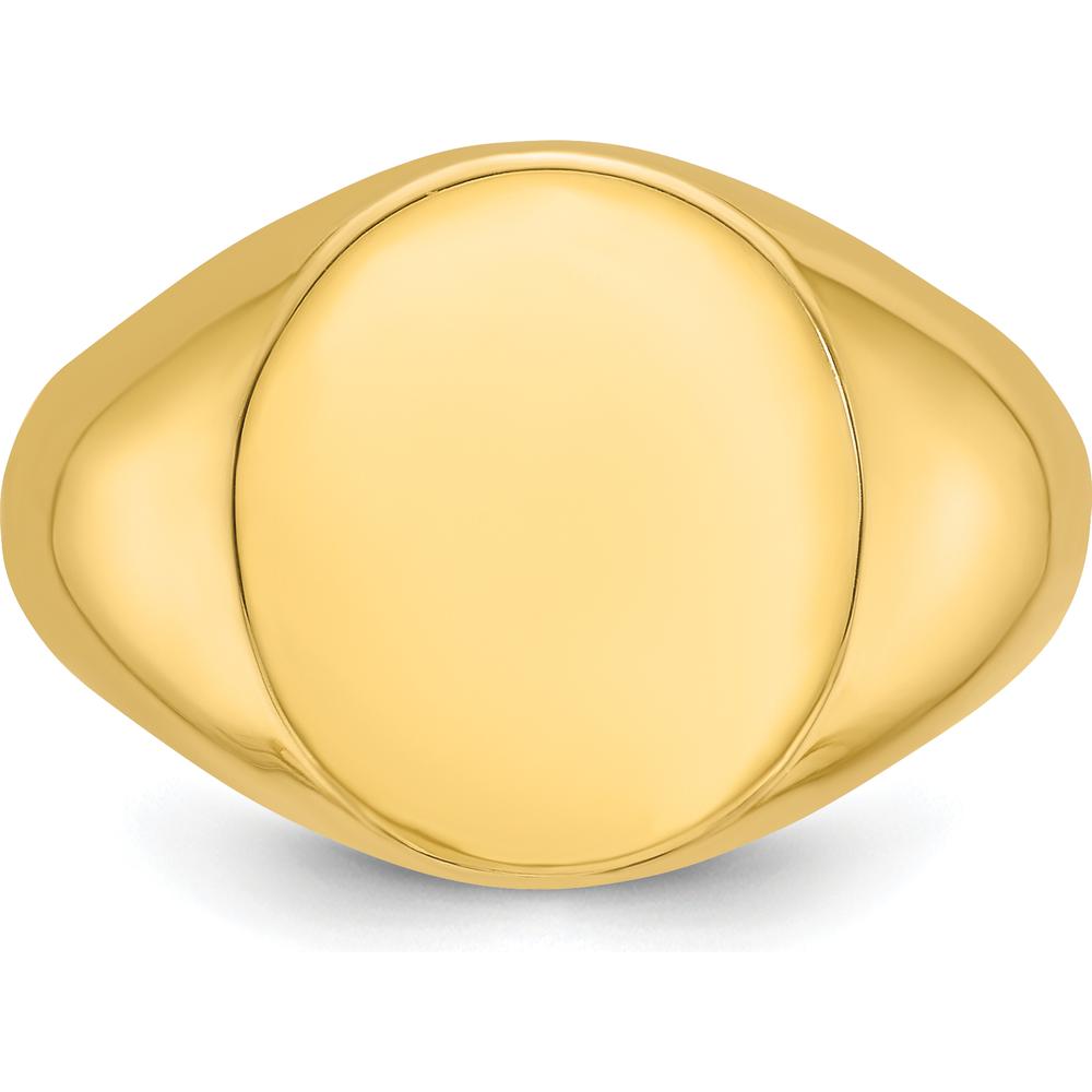 10K Yellow Gold Men's Polished Band Ring - Luxury and Elegance in Fine Gold by IBGoodman