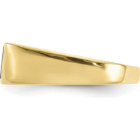 10K Yellow Gold Men's Ring with Diamonds and Onyx - 0.015 Carat Total Diamond Weight by 0