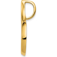 10K Yellow Gold Omega Slide for Regular and Fancy Chains - Fits up to 6mm