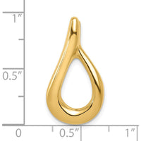 10K Yellow Gold Omega Slide Necklace for Pendant and Charms