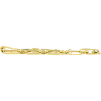 10K Yellow Gold Paperclip Bracelet - 7.5" Length, 3.55g Weight