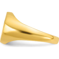 10K Yellow Gold Polished Band Men's Ring - Timeless Design for Bold Style by IBGoodman