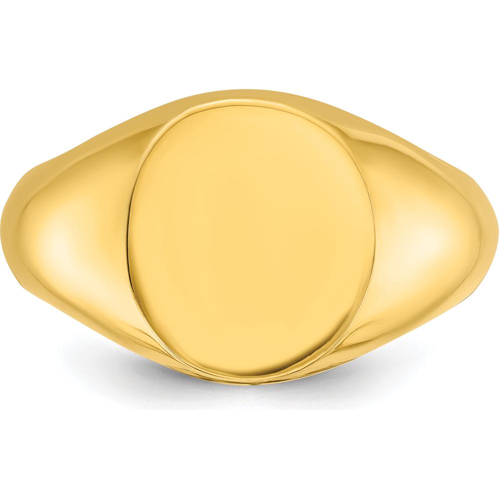 10K Yellow Gold Polished Band Men's Ring - Timeless Design for Bold Style by IBGoodman