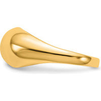 10K Yellow Gold Polished Dome Ring - Fashion Jewelry for Women