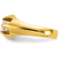 10K Yellow Gold Polished Fancy Men's Ring Mounting by IBGoodman