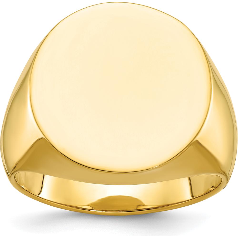 10K Yellow Gold Polished Men's Band Ring - Timeless and Elegant Design by IBGoodman