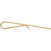 10K Yellow Gold Polished Men's Tie Bar - 50mm Length