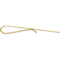 10K Yellow Gold Polished Tie Bar for Men - Engravable and Solid Construction