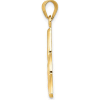 10K Yellow Gold Polished Trinity Pendant - Symbolic Interwoven Knot Design
