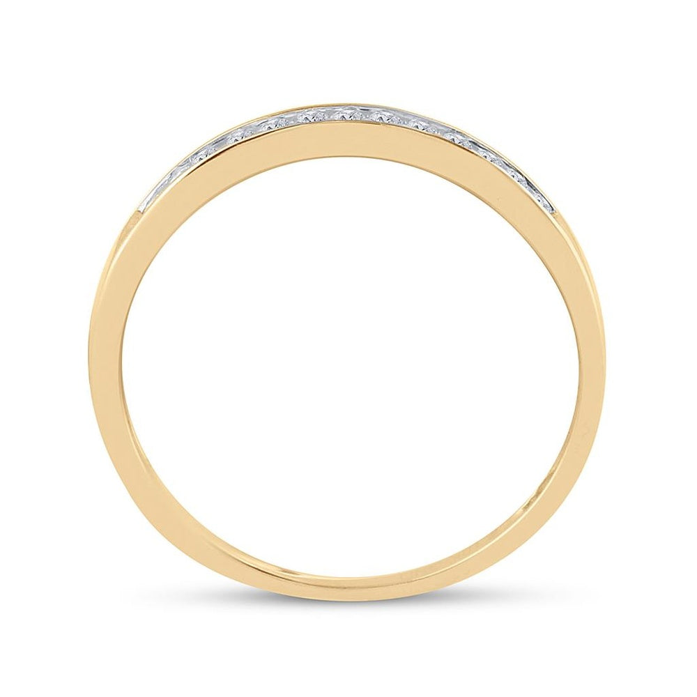 10K Yellow Gold Princess Diamond Bridal Ring Set - 1/2 Carat Total Diamond Weight