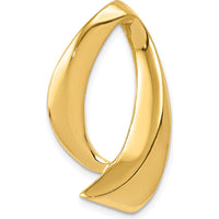 10K Yellow Gold Reversible Omega Slide for 8mm Regular & 10mm Fancy Chains
