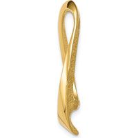 10K Yellow Gold Reversible Omega Slide for 8mm Regular & 10mm Fancy Chains