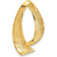 10K Yellow Gold Reversible Omega Slide for 8mm Regular & 10mm Fancy Chains