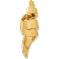 10K Yellow Gold Reversible Omega Slide for 8mm Regular and 10mm Fancy Chains