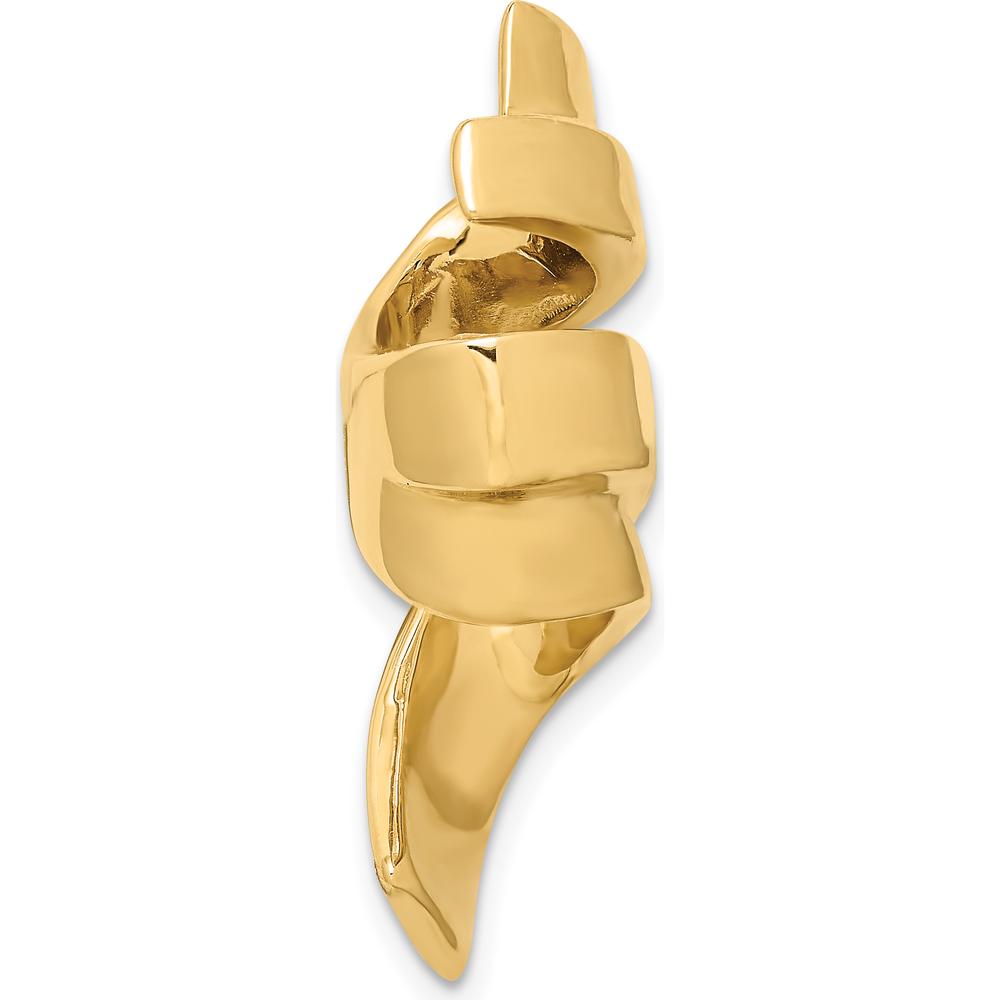10K Yellow Gold Reversible Omega Slide for 8mm Regular and 10mm Fancy Chains