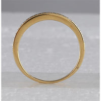10K Yellow Gold Round Diamond Bridal Wedding Ring Set with 1/2 Carat Total Diamond Weight