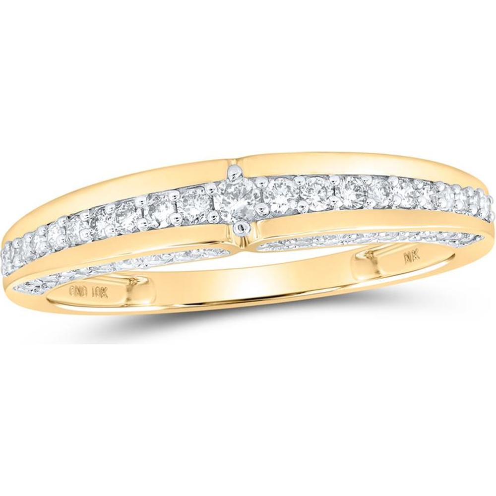 10K Yellow Gold Round Diamond Halo Matching Wedding Ring Set - 1.75 Carat Total Diamond Weight