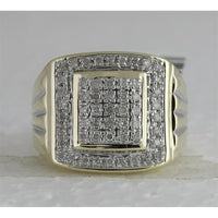 10K Yellow Gold Round Diamond Ring - 1/2 Carat Total Diamond Weight
