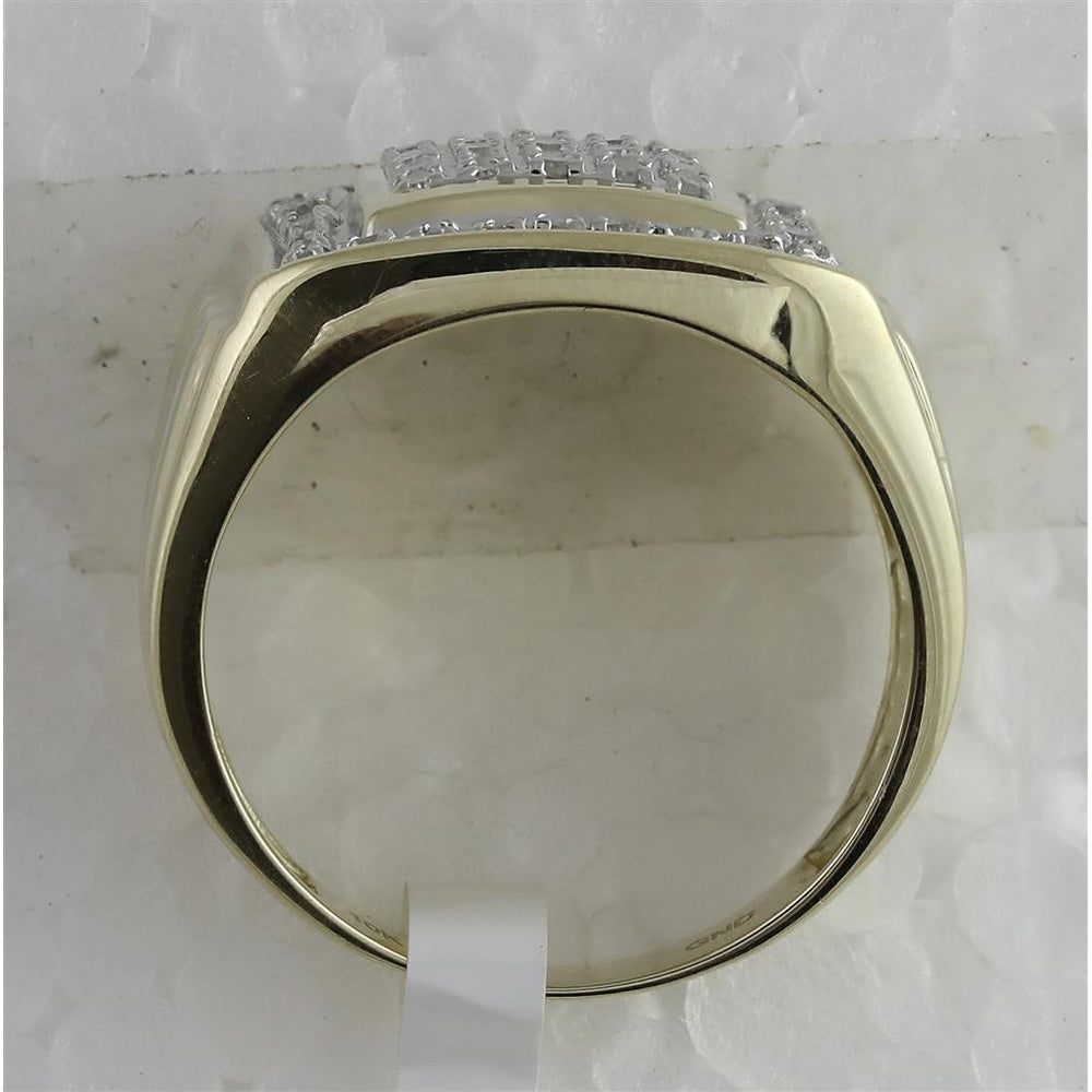 10K Yellow Gold Round Diamond Ring - 1/2 Carat Total Diamond Weight