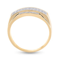 10K Yellow Gold Round Diamond Ring - 1/3 Carat Total Diamond Weight