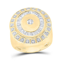 10K Yellow Gold Round Diamond Ring - 1 Carat Total Diamond Weight