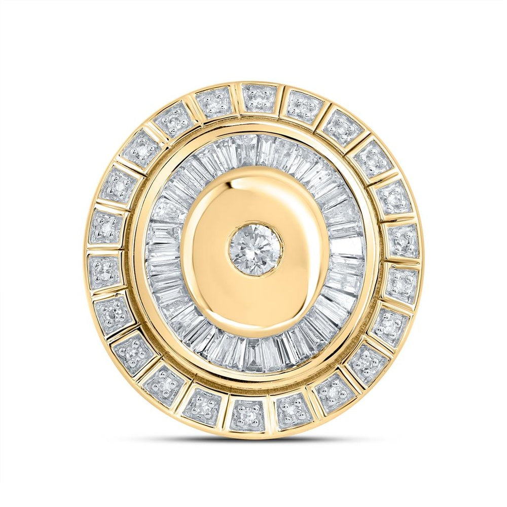 10K Yellow Gold Round Diamond Ring - 1 Carat Total Diamond Weight