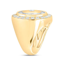 10K Yellow Gold Round Diamond Ring - 1 Carat Total Diamond Weight