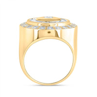 10K Yellow Gold Round Diamond Ring - 1 Carat Total Diamond Weight