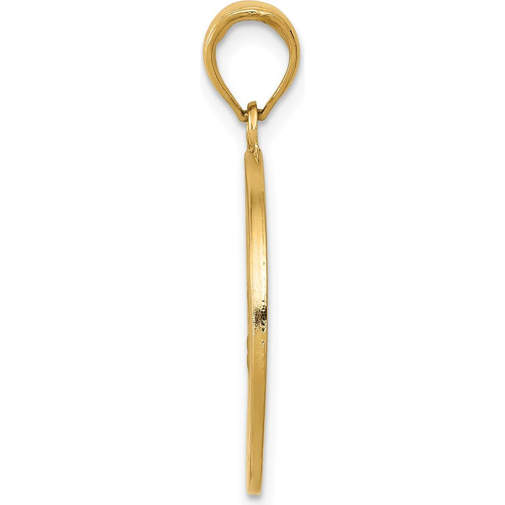 10K Yellow Gold Saint Joseph Medal Pendant - Polished Finish