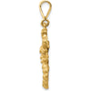 10K Yellow Gold Scorpio Zodiac Charm - 35mm Length, Polished Finish