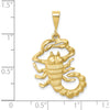10K Yellow Gold Scorpio Zodiac Charm - 35mm Length, Polished Finish