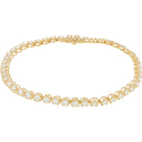 10K Yellow Gold Tennis Bracelet with 2.30 Carat Total Weight Lab Grown Diamonds