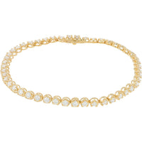 10K Yellow Gold Tennis Bracelet with 2.75 Carat Total Lab Grown Diamonds